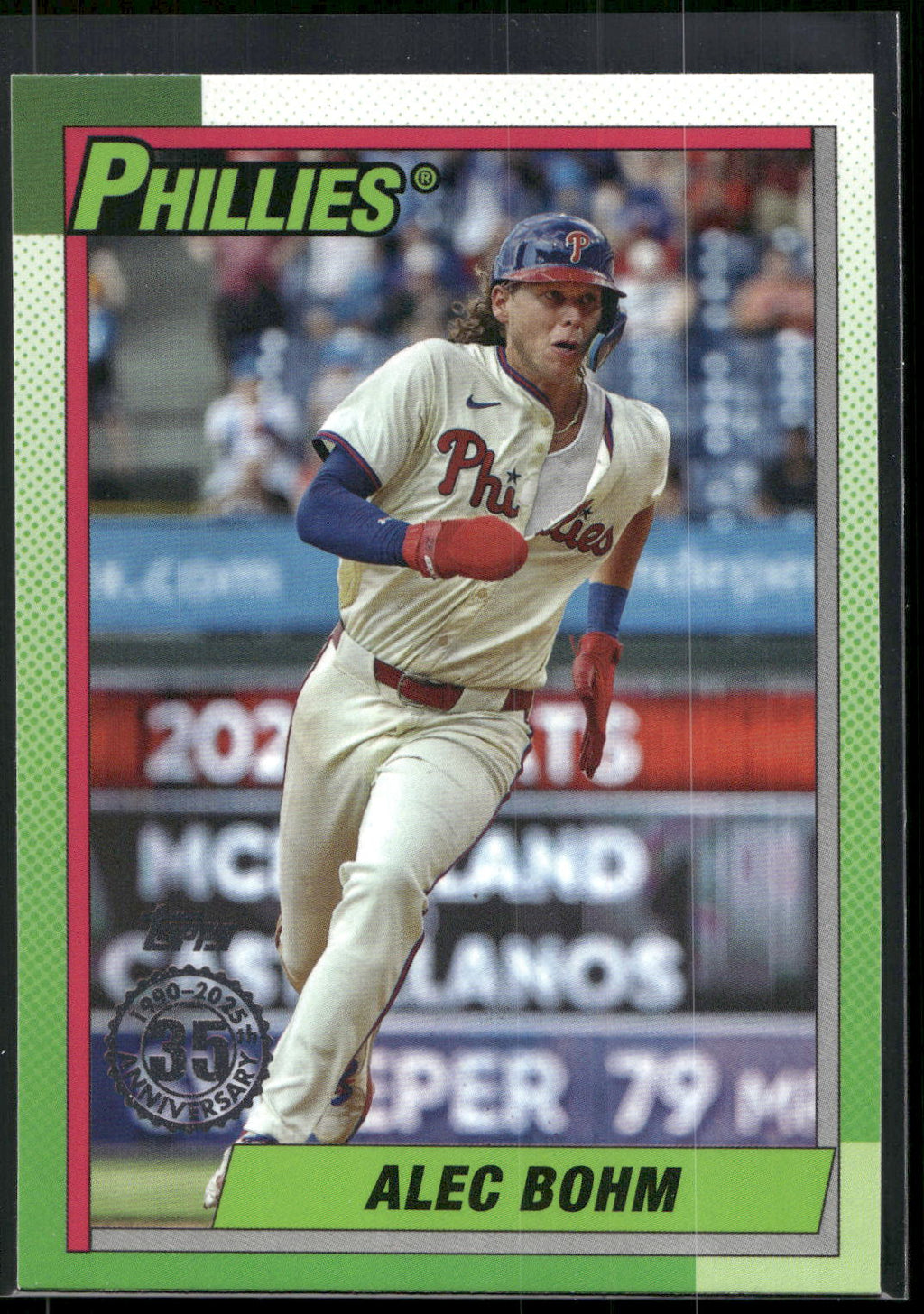 2025 Topps #90B2-21 Alec Bohm 1990 Topps Baseball 35th Anniversary (Series Two)