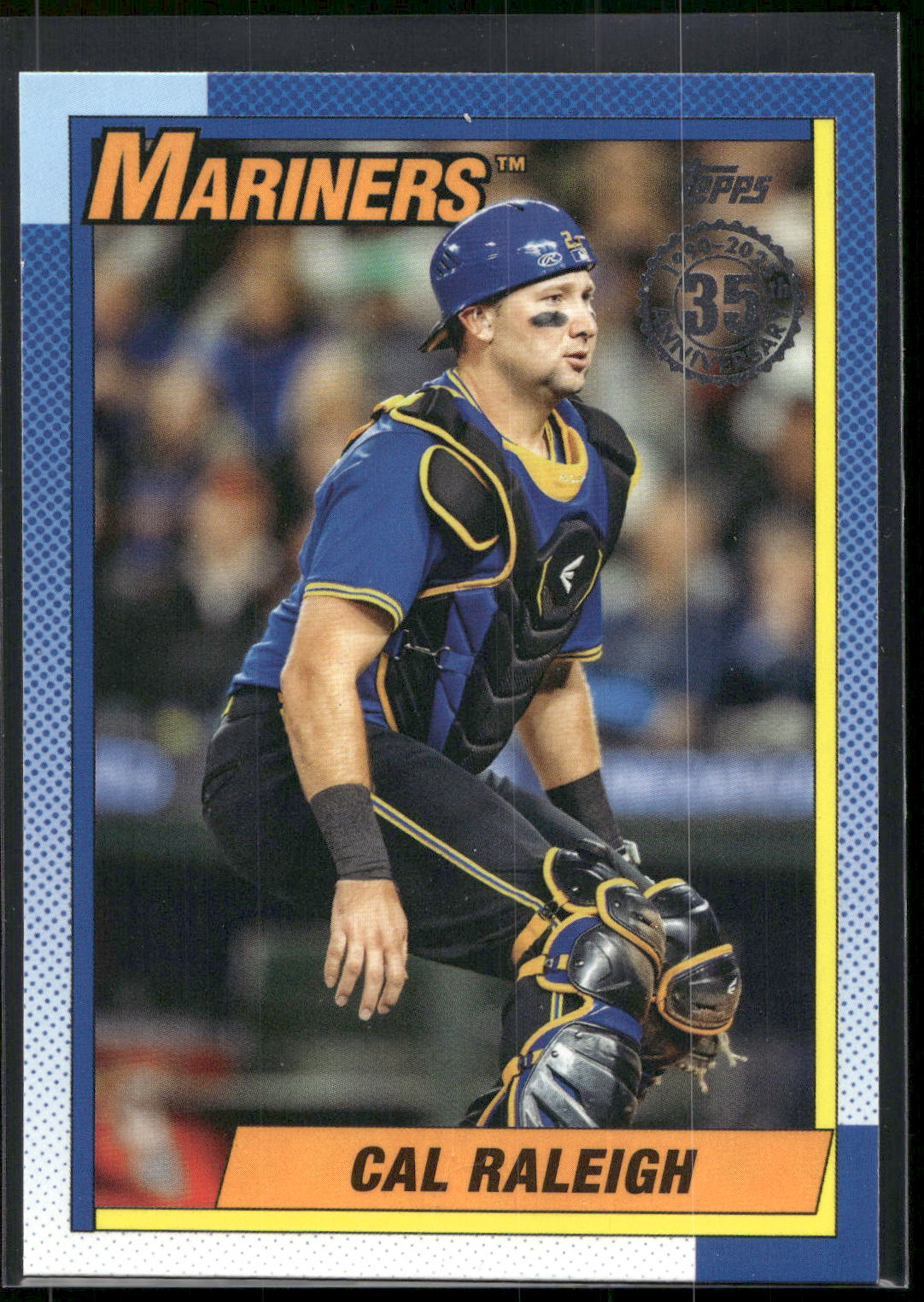 2025 Topps #90B2-13 Cal Raleigh 1990 Topps Baseball 35th