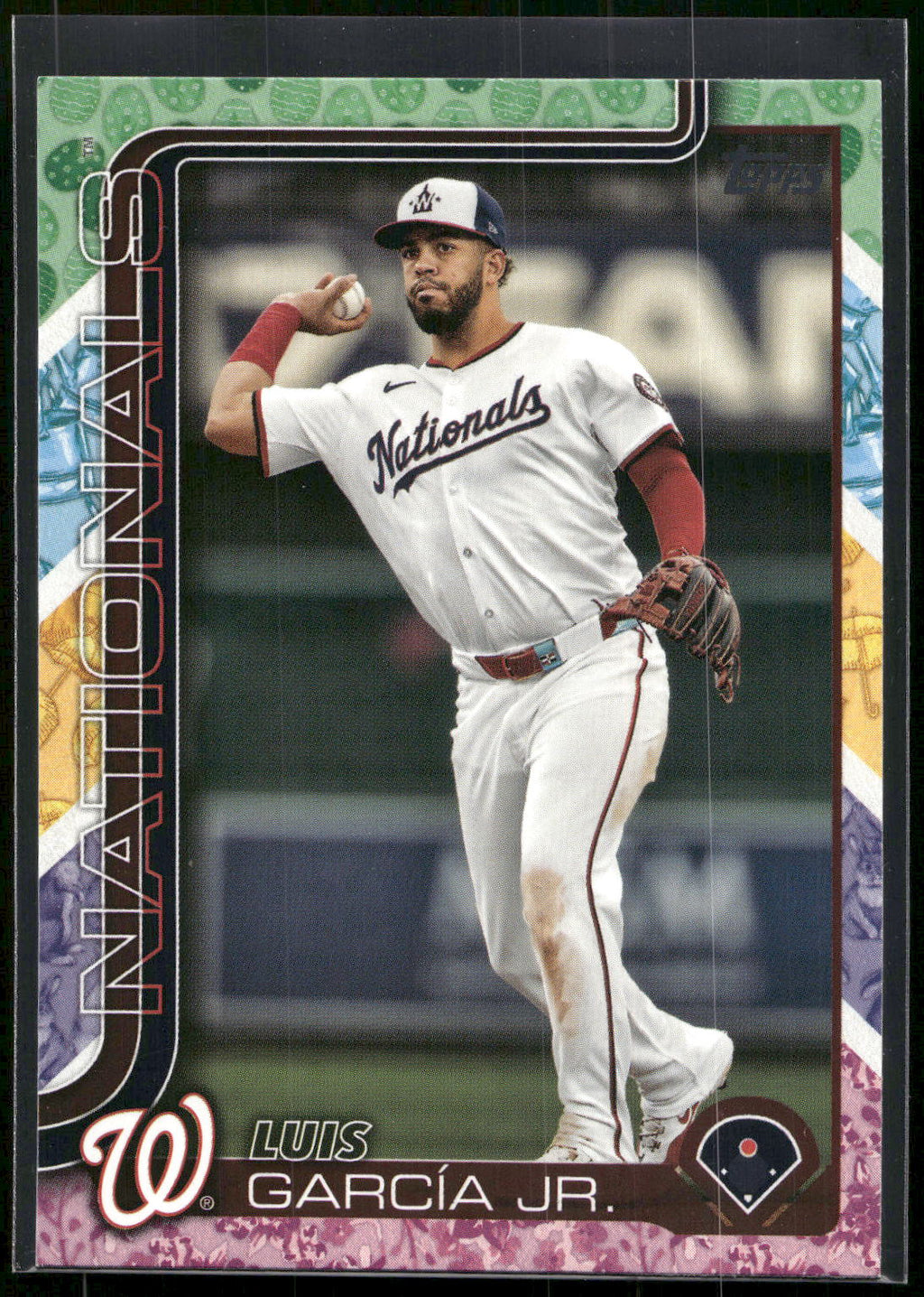 2025 Topps #9 Luis García Jr. Holiday Tin Variation