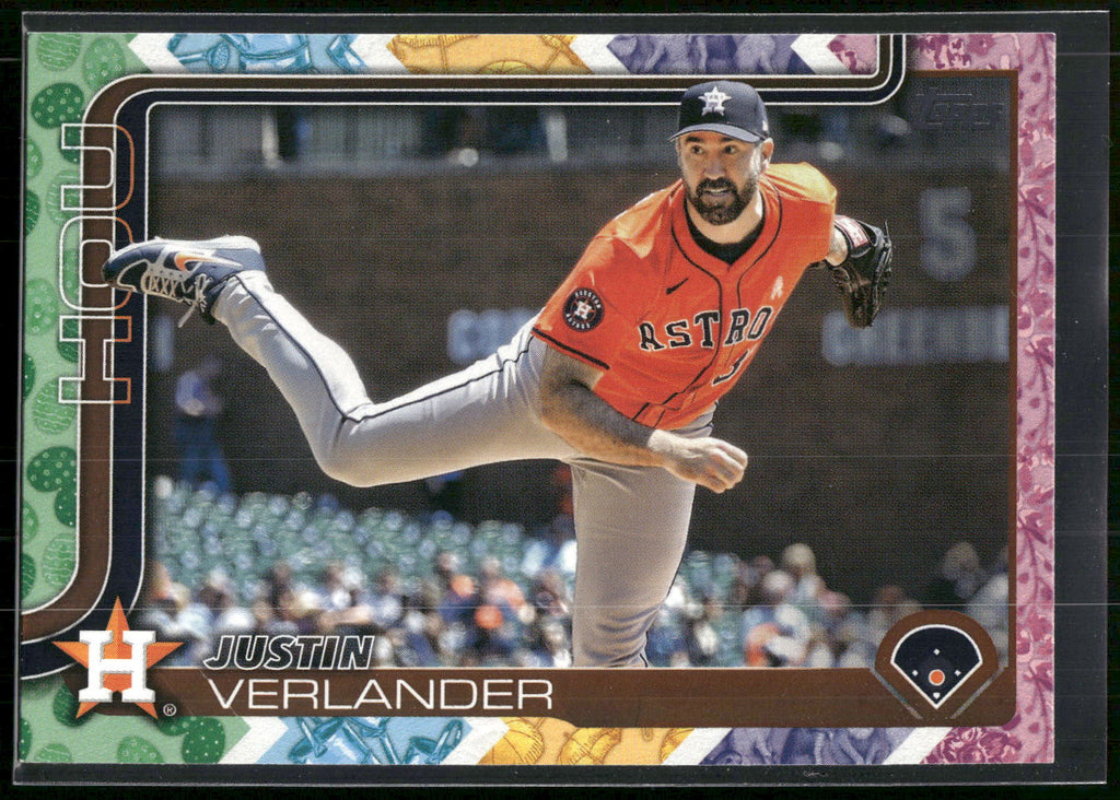 2025 Topps #118 Justin Verlander Holiday Tin Variation