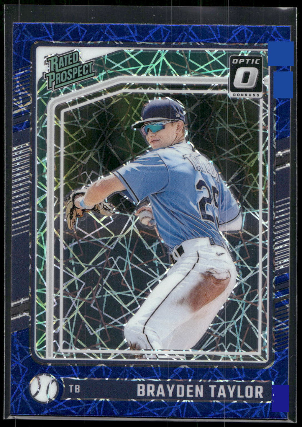 2024 Donruss #171 Brayden Taylor Optic Blue Velocity Prizms