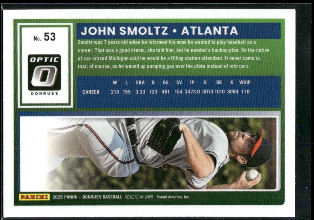 2025 Donruss #53 John Smoltz Optic