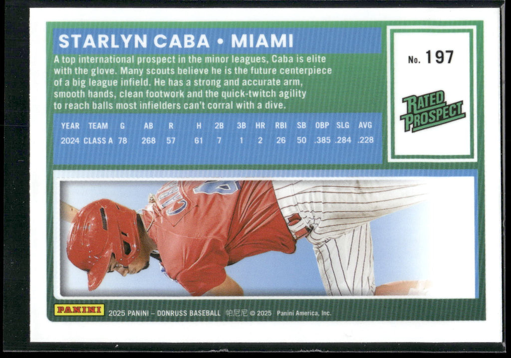 2025 Donruss #197 Starlyn Caba Optic