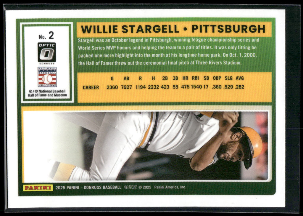 2025 Donruss #2 Willie Stargell Optic