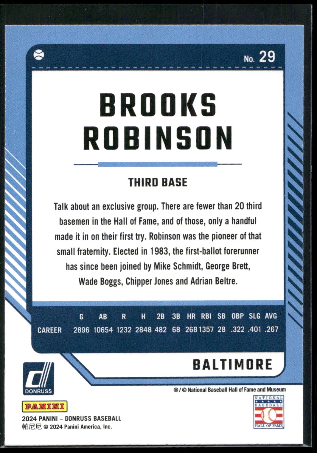 2024 Donruss #29 Brooks Robinson Liberty