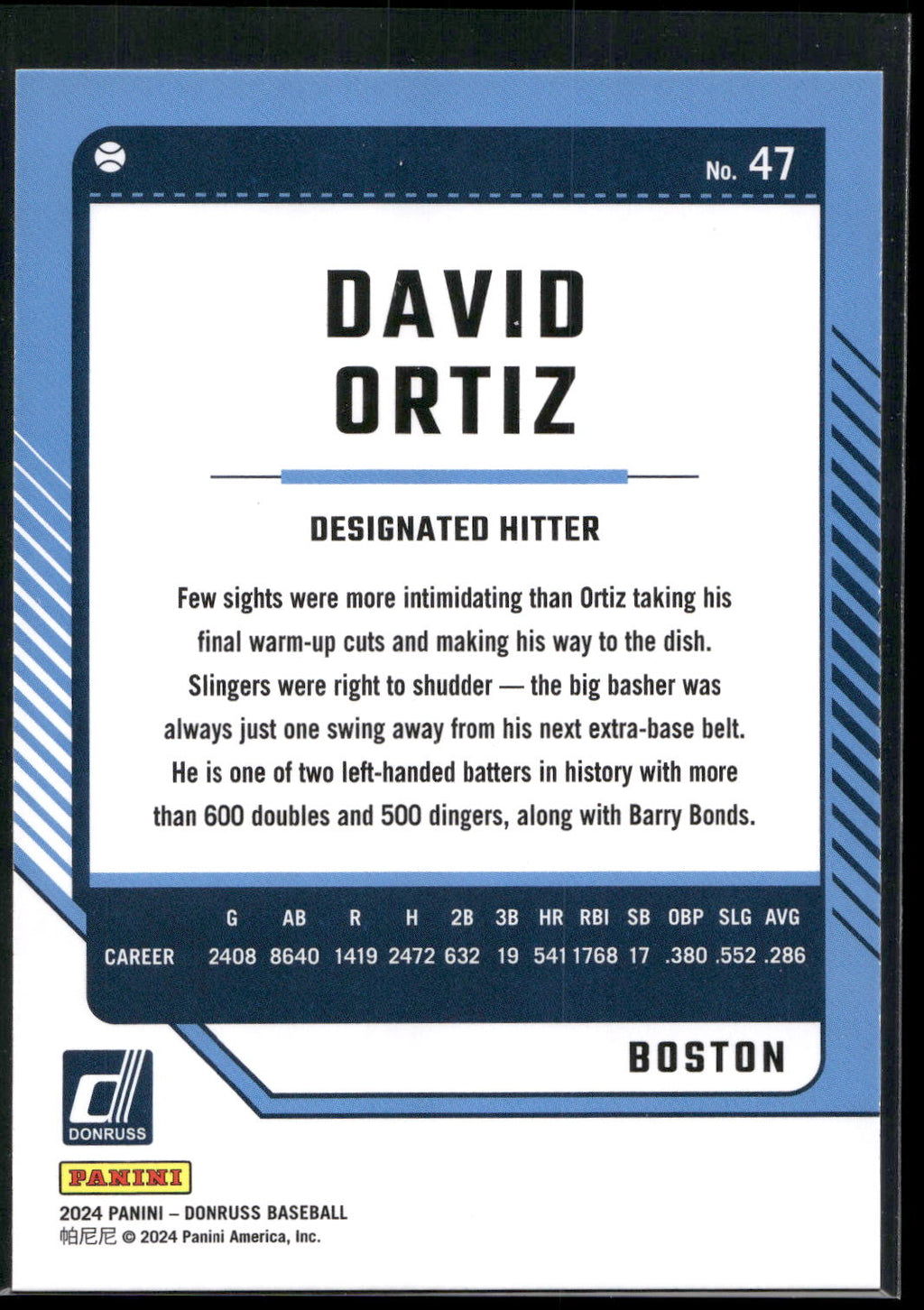 2024 Donruss #47 David Ortiz
