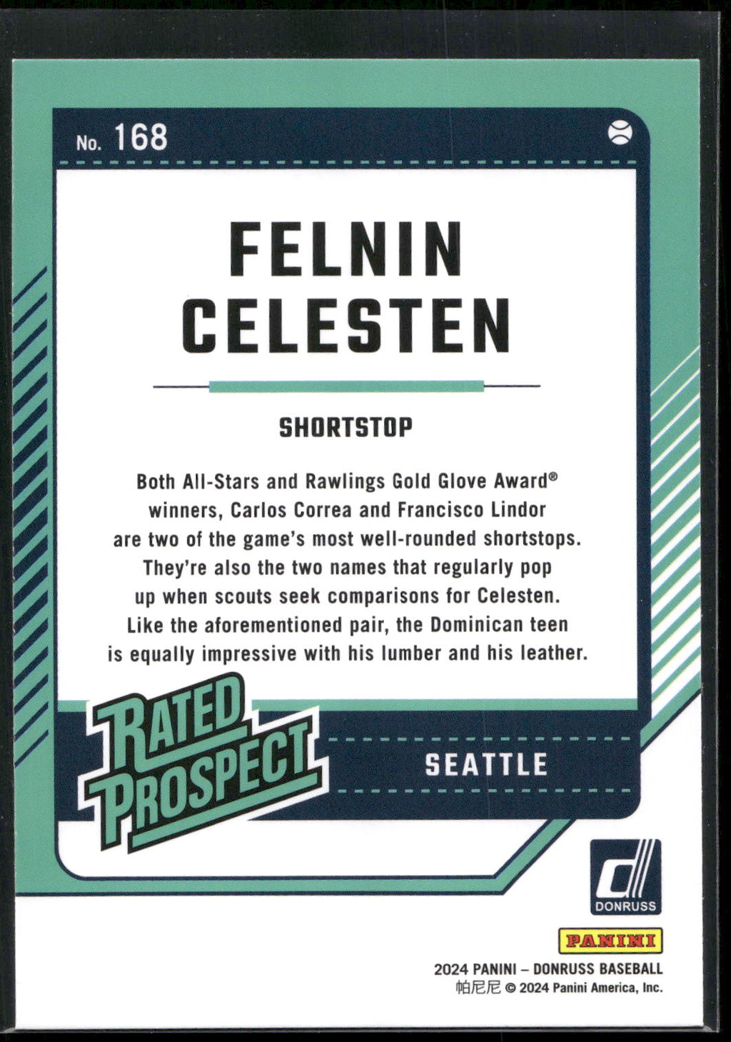 2024 Donruss #168 Felnin Celesten