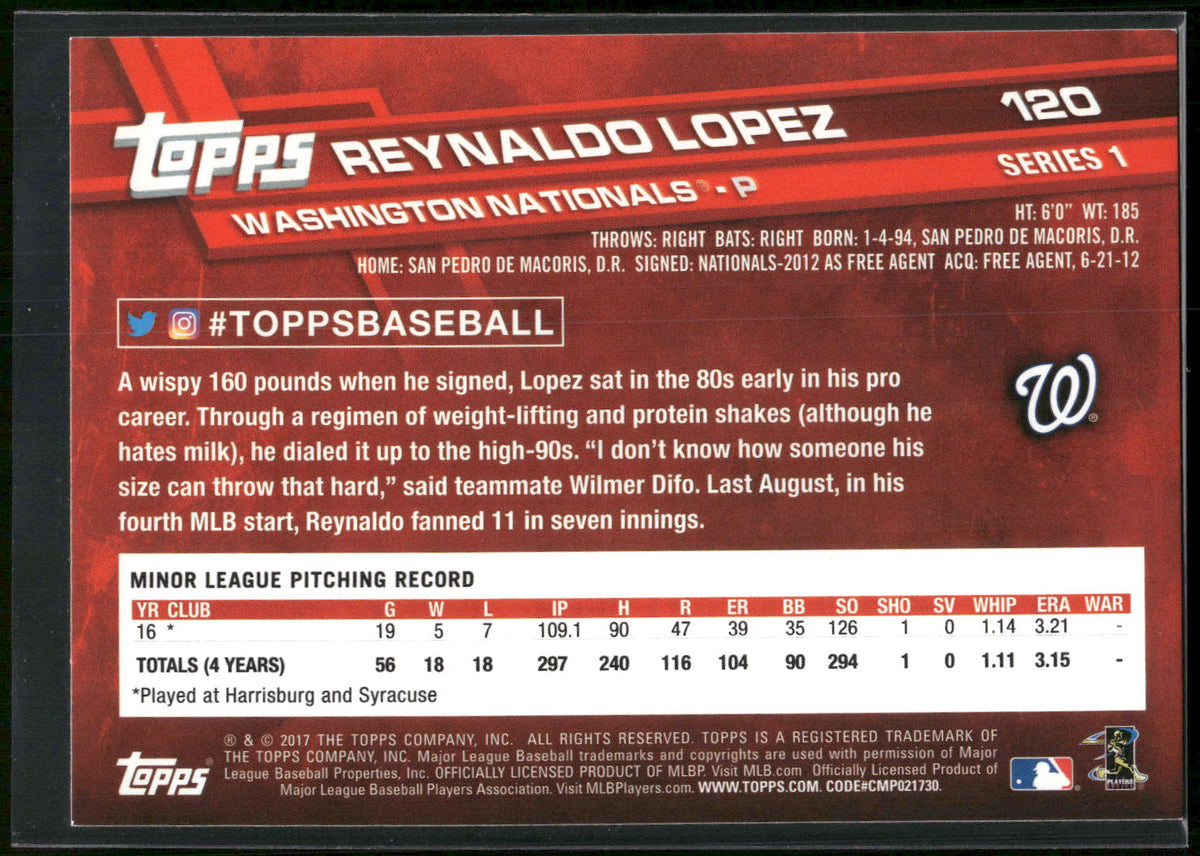 2017 Topps #120 Reynaldo Lopez