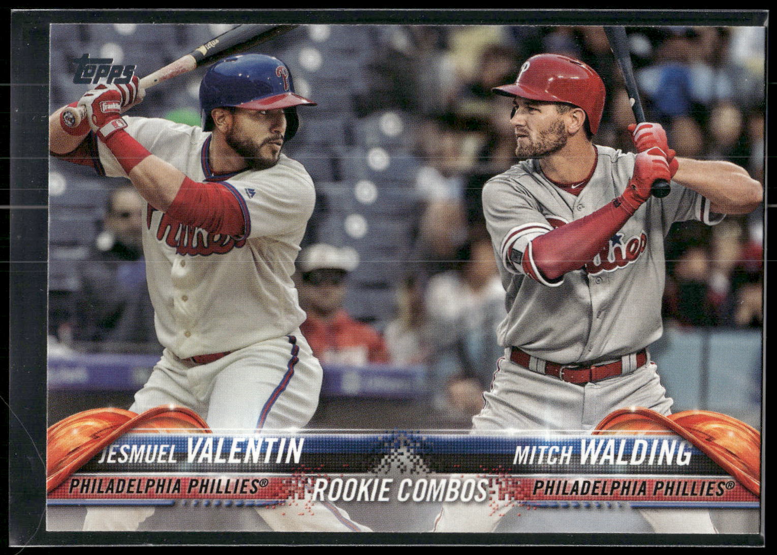2018 Topps Update #US106 Jesmuel Valentin / Mitch Walding RCOM,