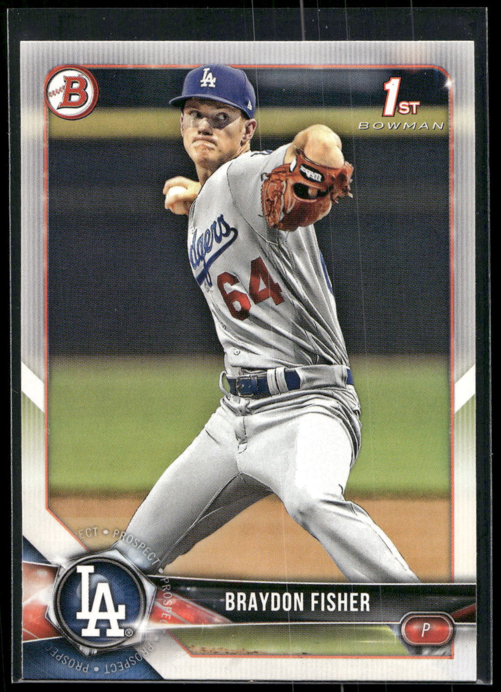 2018 Bowman Draft #BD-82 Braydon Fisher