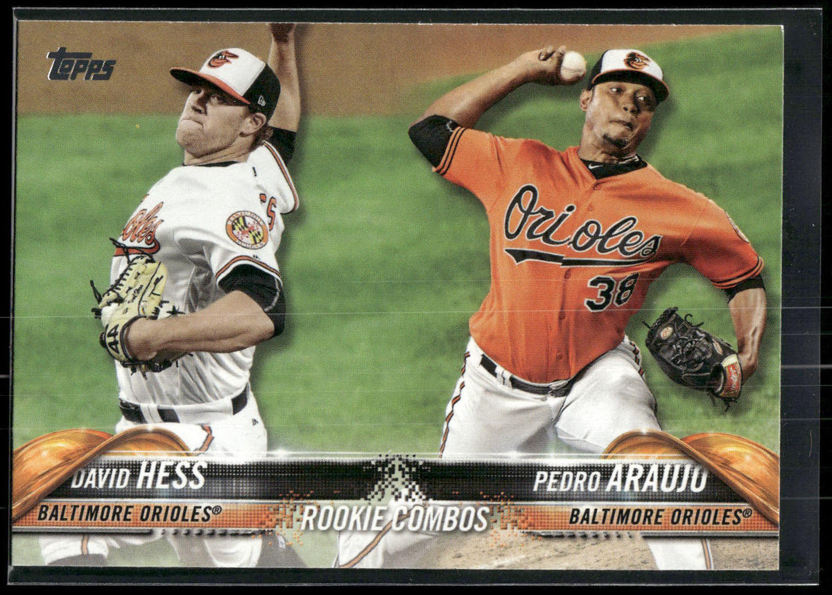 2018 Topps Update #US29 David Hess / Pedro Araujo RCOM,