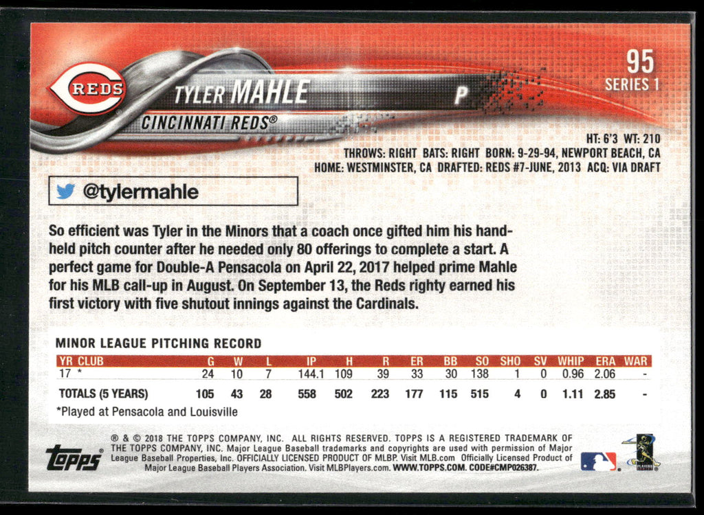 2018 Topps #95 Tyler Mahle