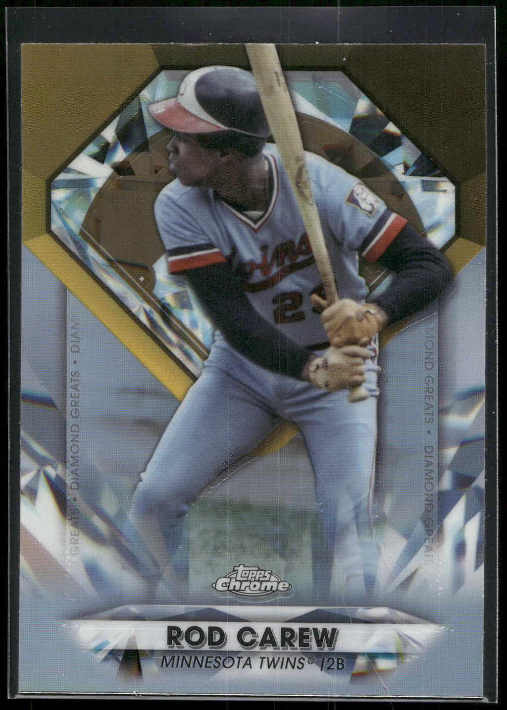 2022 Topps Chrome Update #DGC-13 Rod Carew Diamond Greats Die Cuts