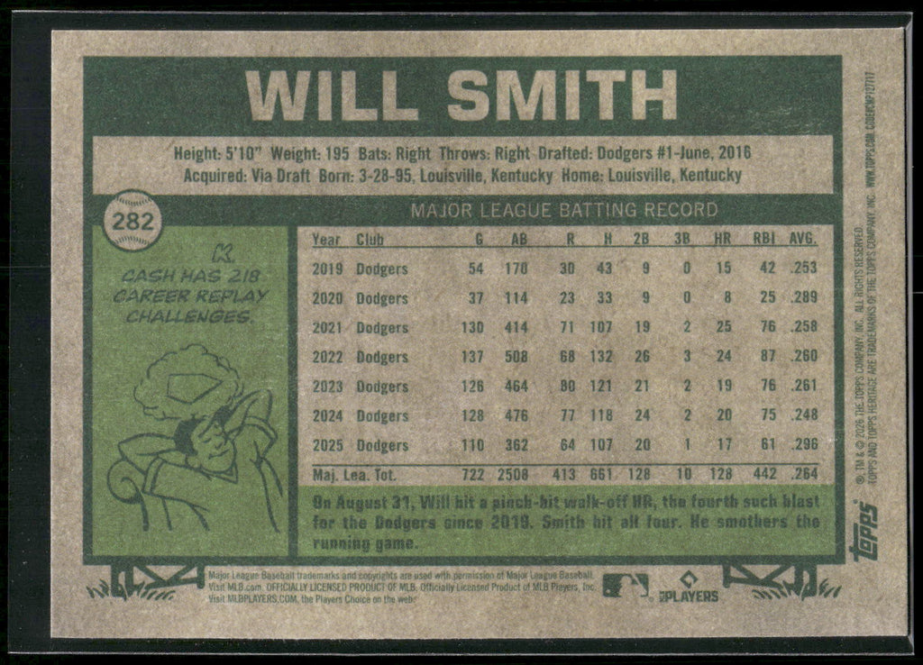 2026 Topps Heritage #282 Will Smith