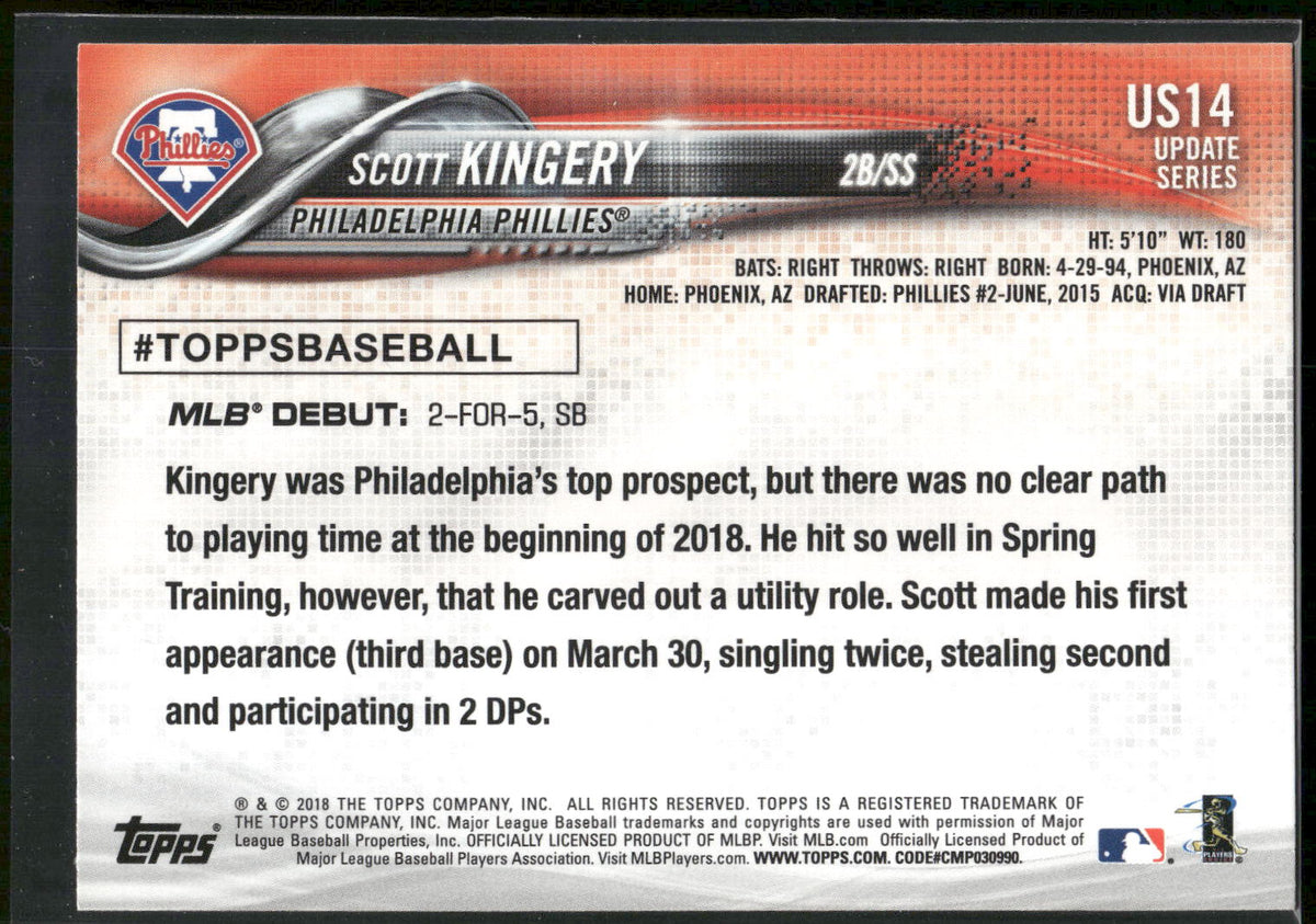 2018 Topps Update #US14 Scott Kingery