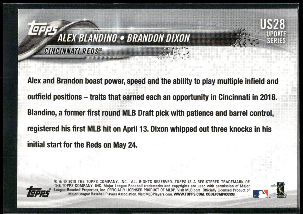 2018 Topps Update #US28 Alex Blandino / Brandon Dixon RCOM,