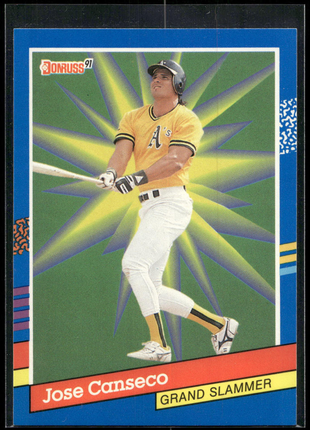 1991 Donruss #4a Jose Canseco Grand Slammers
