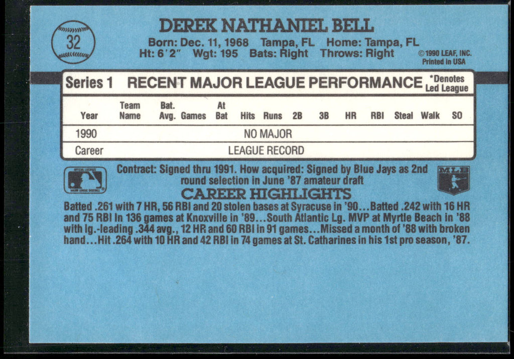 1991 Donruss #32 Derek Bell