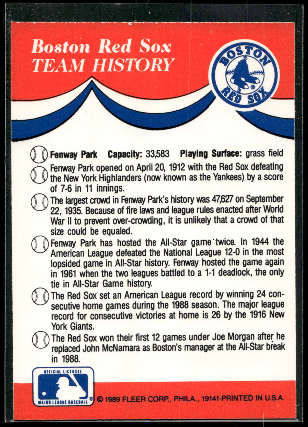 1989 Fleer #NNO Orioles / Red Sox / Angels / Chicago White Sox Team Stickers