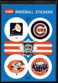 1989 Fleer #NNO Braves / Cubs / Cincinnati Reds / Houston Astros Team Stickers
