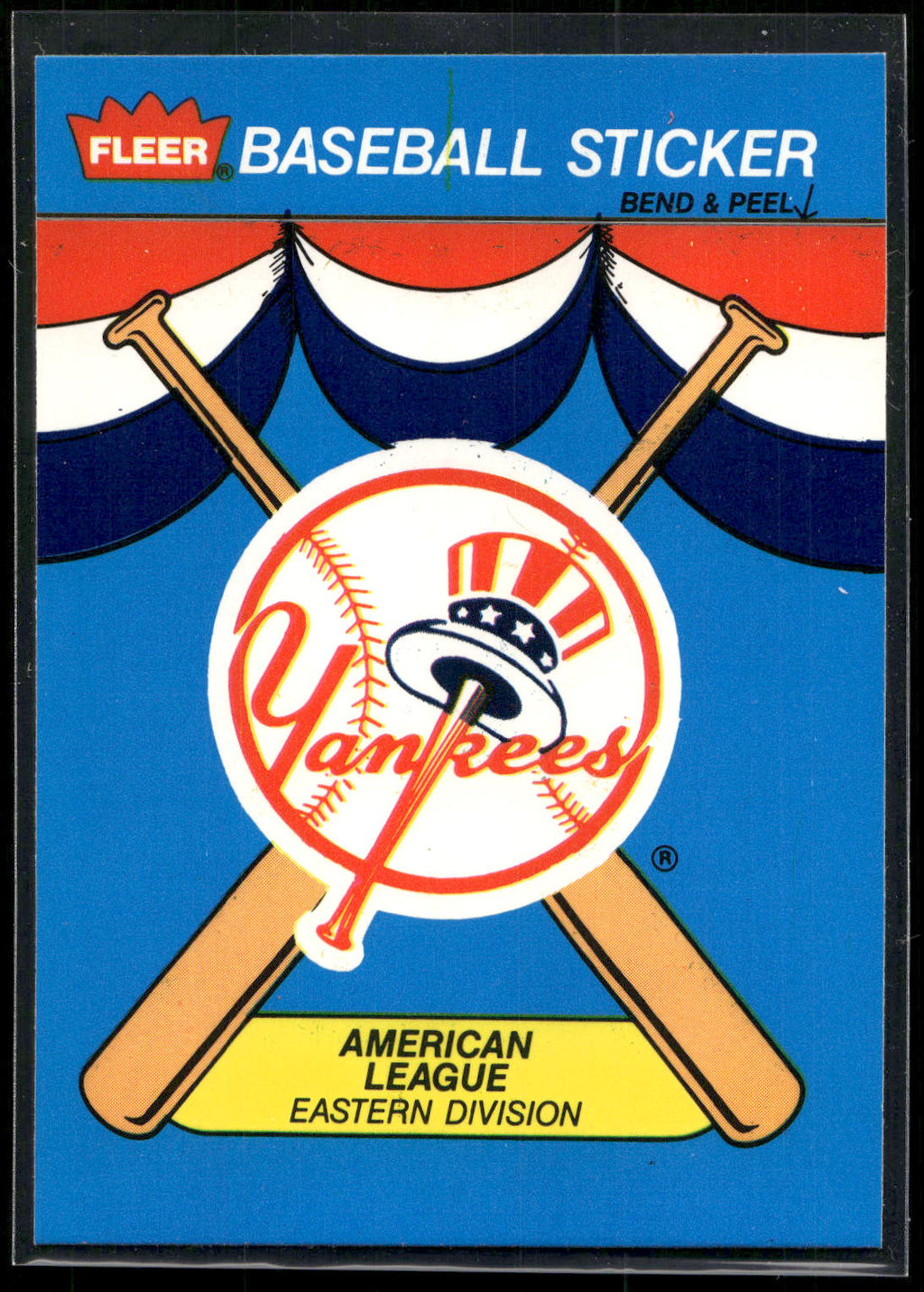 1989 Fleer #NNO New York Yankees Team Stickers