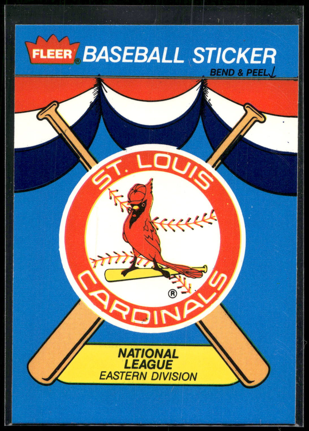1989 Fleer #NNO St. Louis Cardinals Team Stickers