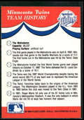 1989 Fleer #NNO Minnesota Twins Team Stickers