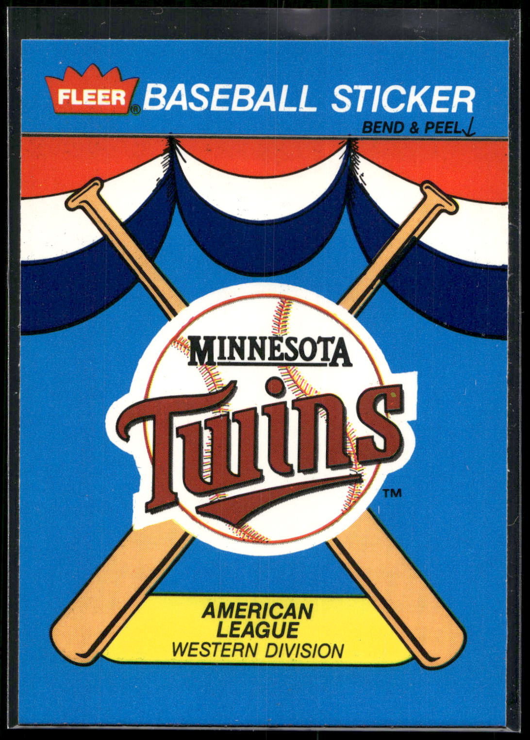 1989 Fleer #NNO Minnesota Twins Team Stickers