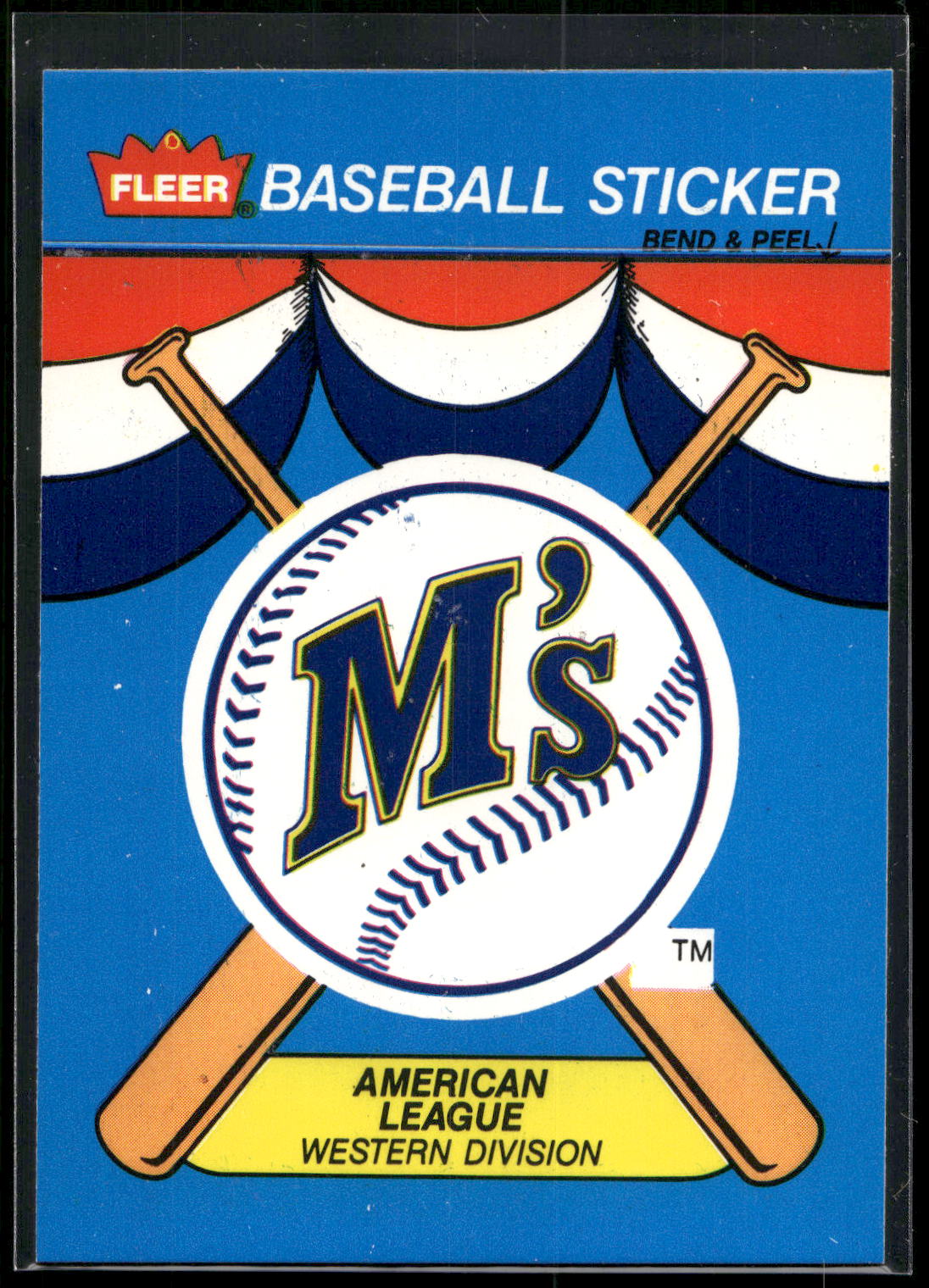 1989 Fleer #NNO Seattle Mariners Team Stickers