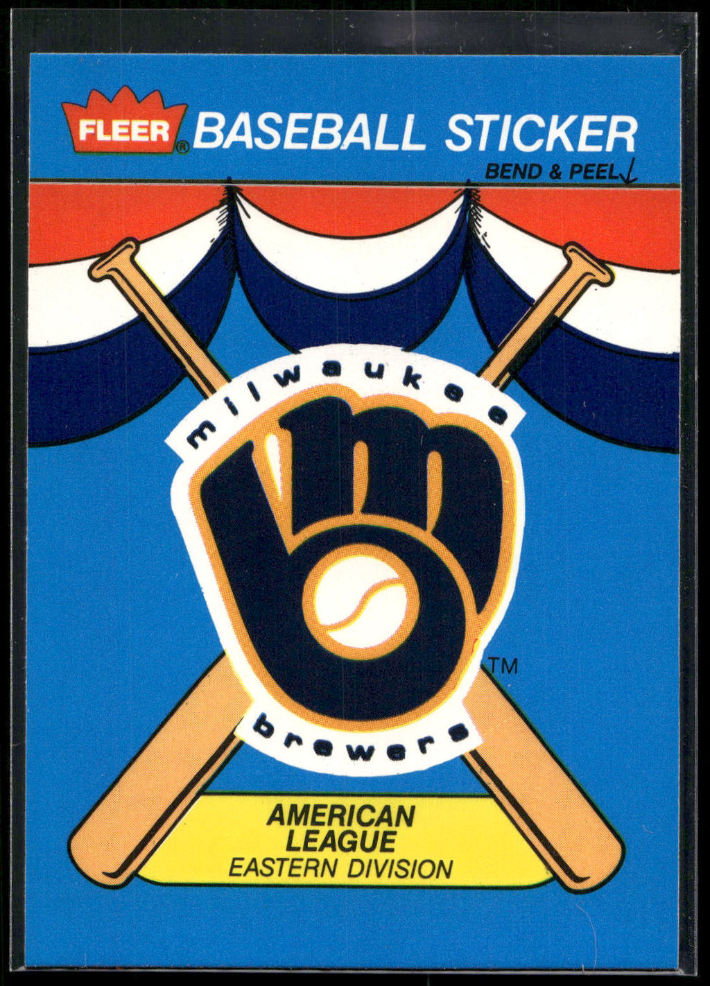 1989 Fleer #NNO Milwaukee Brewers Team Stickers