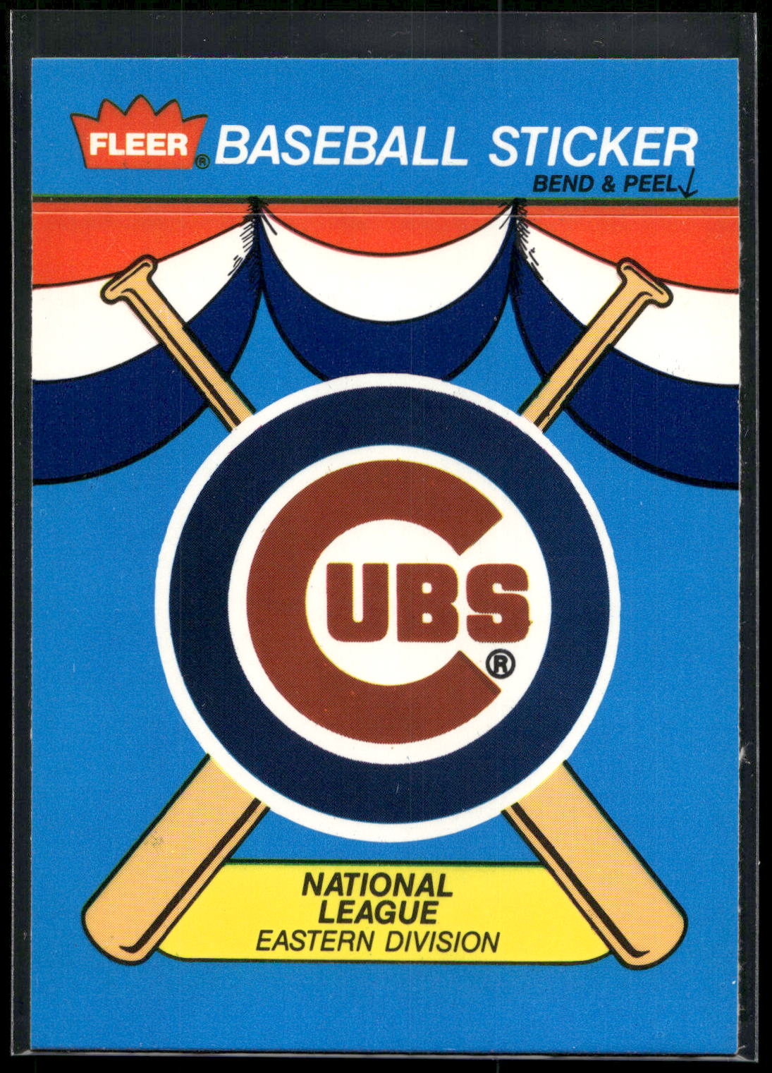 1989 Fleer #NNO Chicago Cubs Team Stickers
