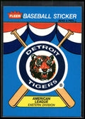 1989 Fleer #NNO Detroit Tigers Team Stickers
