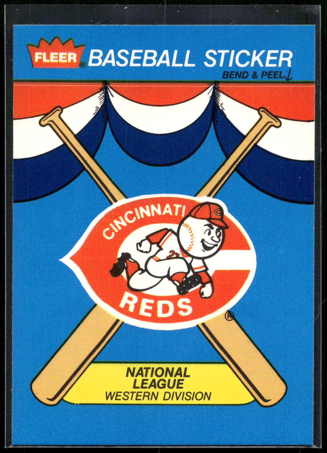 1989 Fleer #NNO Cincinnati Reds Team Stickers