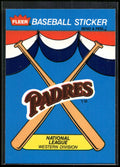 1989 Fleer #NNO San Diego Padres Team Stickers