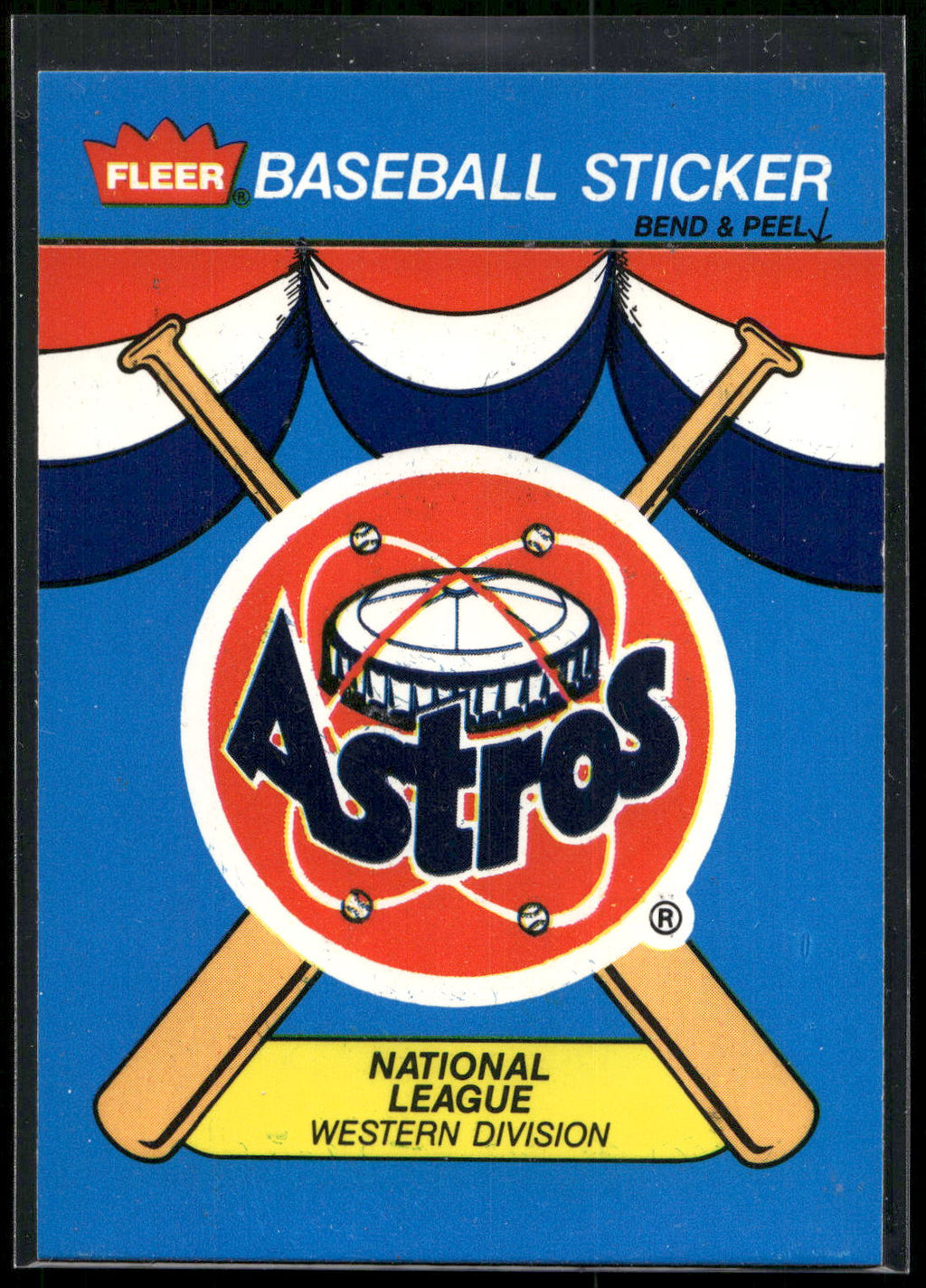 1989 Fleer #NNO Houston Astros Team Stickers