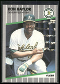1989 Fleer #1 Don Baylor