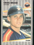 1989 Fleer #353 Craig Biggio