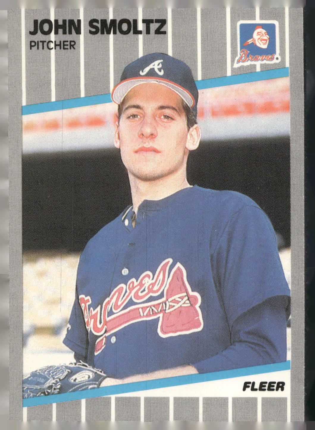 1989 Fleer #602 John Smoltz