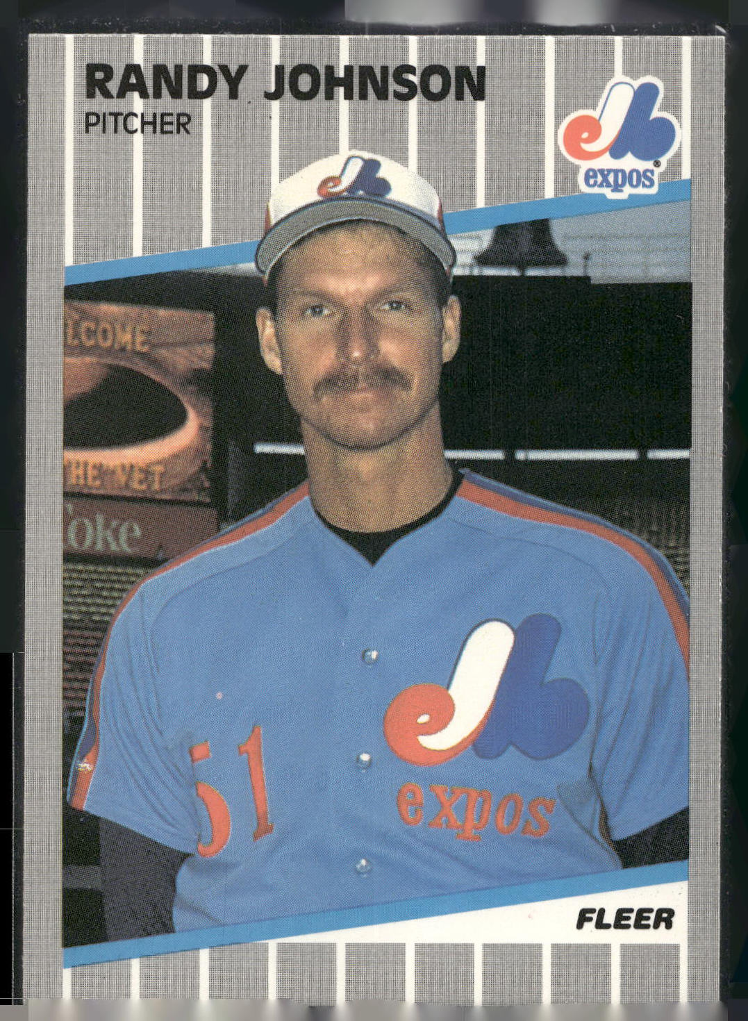 1989 Fleer #381a Randy Johnson