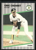 1989 Fleer #4 Greg Cadaret
