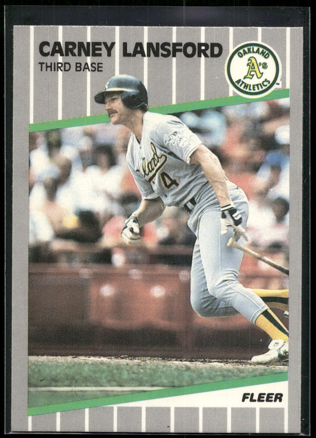 1989 Fleer #16 Carney Lansford
