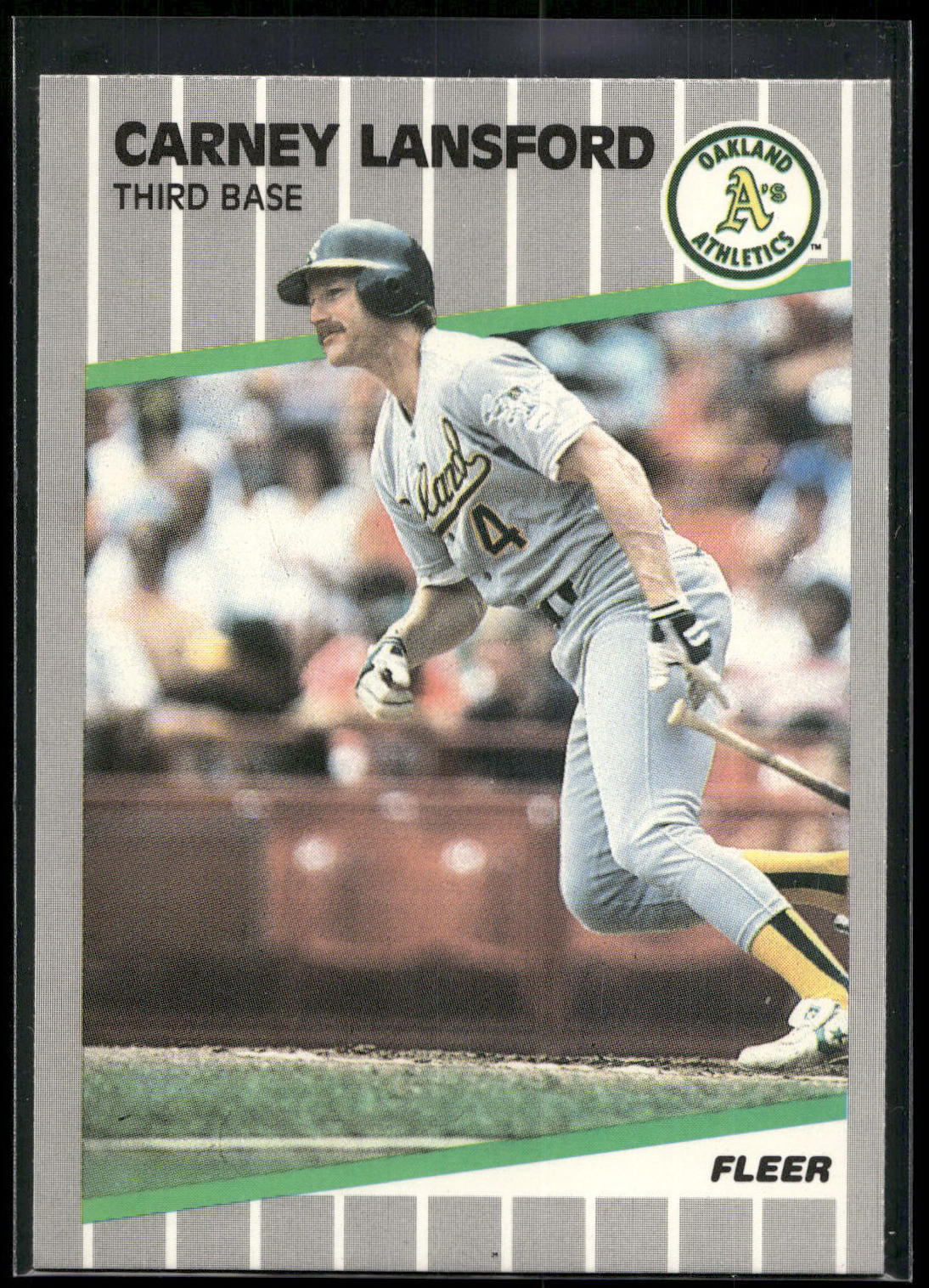 1989 Fleer #16 Carney Lansford