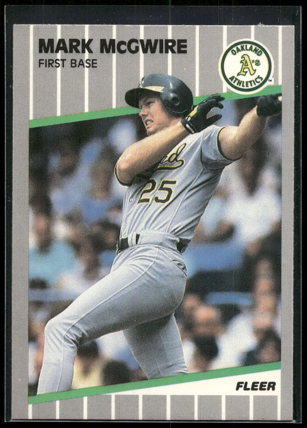 1989 Fleer #17 Mark McGwire