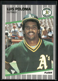 1989 Fleer #21 Luis Polonia