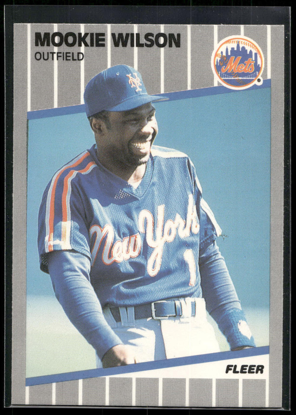 1989 Fleer #52 Mookie Wilson