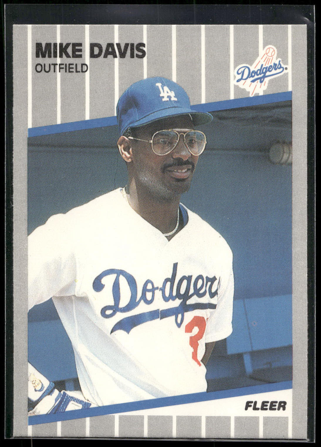 1989 Fleer #55 Mike Davis