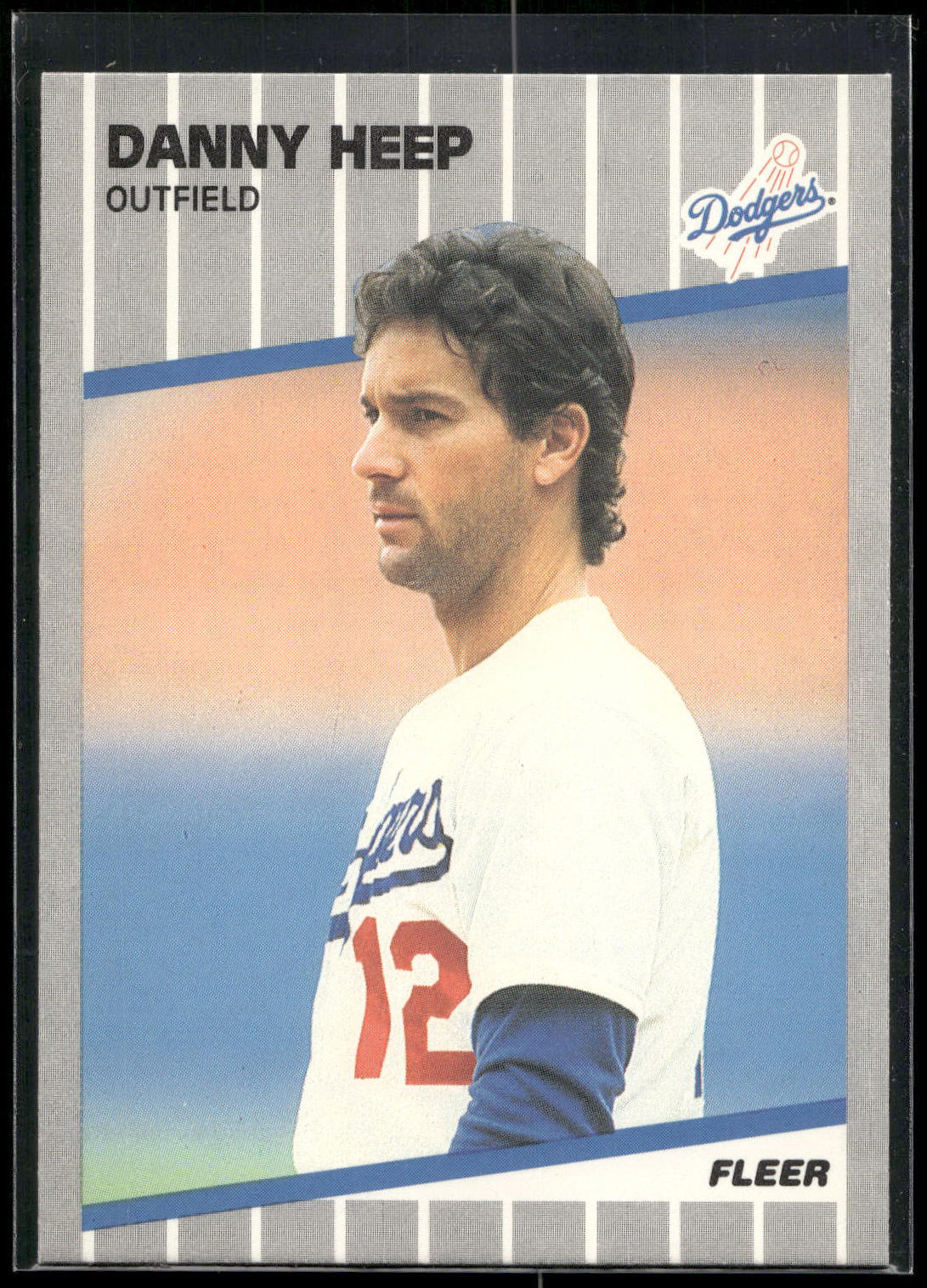1989 Fleer #61a Danny Heep