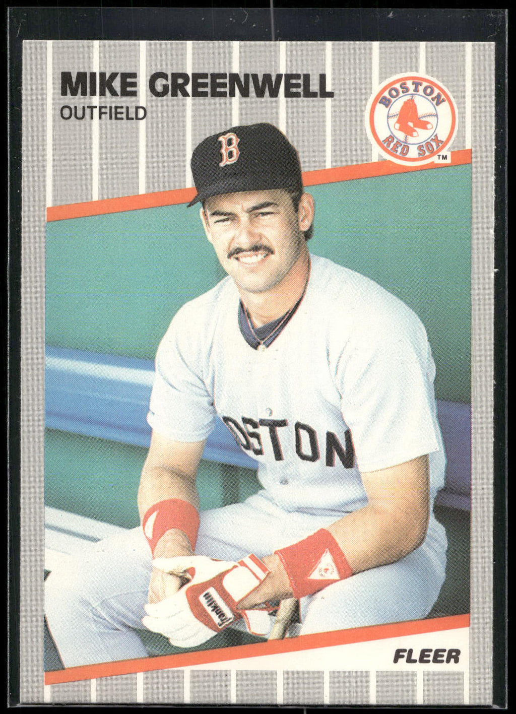 1989 Fleer #90 Mike Greenwell