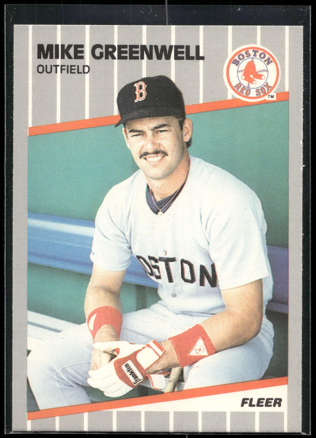 1989 Fleer #90 Mike Greenwell