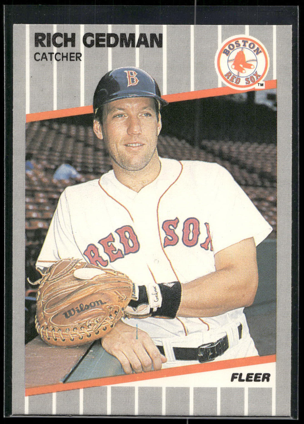 1989 Fleer #89 Rich Gedman